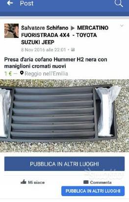 Presa d'aria anteriore hummer h2
