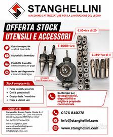stock utensili per macchine legno