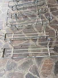 Porta vasi in ferri zincato