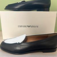 Scarpe basse donna nera e bianca
