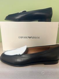 Scarpe basse donna nera e bianca