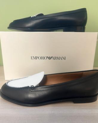 Scarpe basse donna nera e bianca