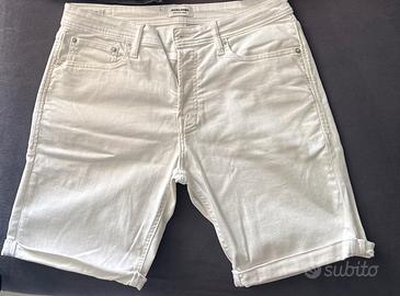 pabtaloncino jeans bianchi jack e jones - taglia L