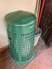 Bidone condominiale verde