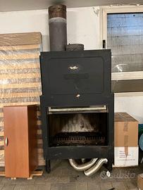 Monoblocco camino a legna Piazzetta