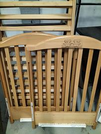Lettino bimbi in legno naturale 