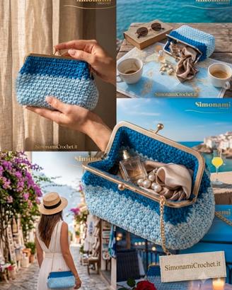 Borsa Pochette SIMONAMI CROCHET Handmade 