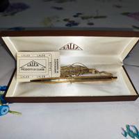 Penna LALEx Vintage Dorata Con Garanzia E Custodia