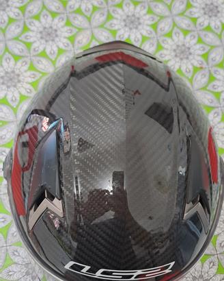 casco moto integrale in carbonio