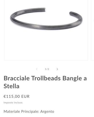 Bracciale Trollbeads Bangle a Stella

