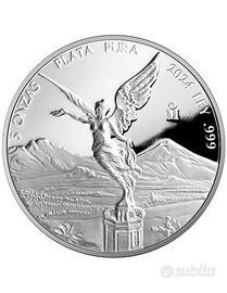 LIBERTAD 5 Oz Moneta d'argento PROOF Messico 2024