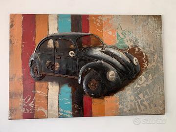 Quadro in metallo in rilievo 3D