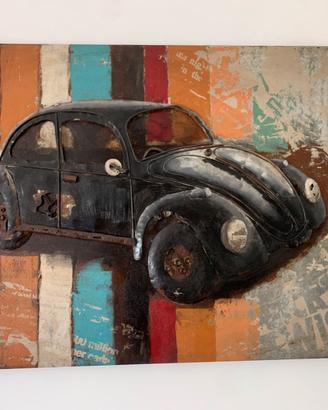 Quadro in metallo in rilievo 3D