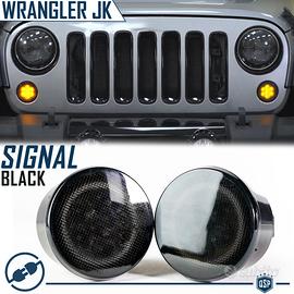 2 Frecce LED Anteriori Per JEEP WRANGLER JK Nere