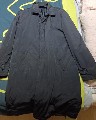 Trench Cappotto Uomo Ettore Ravelli Nero Taglia 54