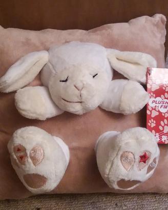 Cuscino in peluche con radio integrata