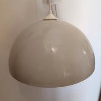 lampadario in metallo colore tortora come nuovo 