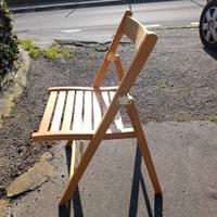 sedie in legno pieghevoli