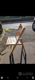 sedie in legno pieghevoli