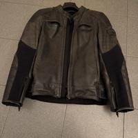 Giacca Dainese nera in Pelle con paraschiena