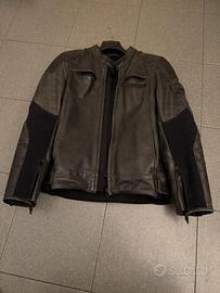 Giacca Dainese nera in Pelle con paraschiena