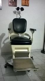 Poltrona da dentista o barbiere anni 50 vintage