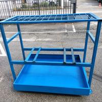 Porta fusti bidoni con vasca di raccolta