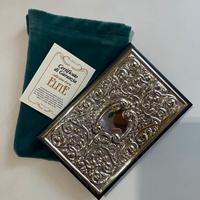 Agendina telefonica vintage con copertina argento