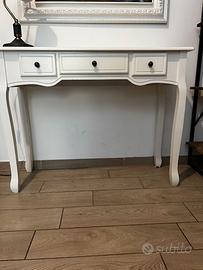 Tavolino Consolle Shabby Chic Bianco – Elegante e