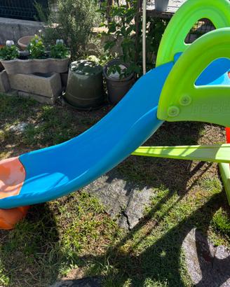 Scivolo faber con getto acqua