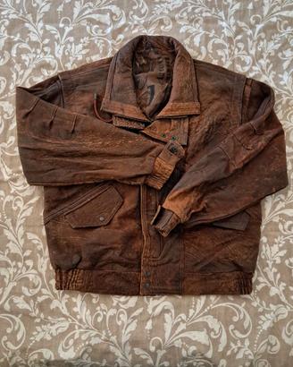 Giacca vintage Bleyle in pelle taglia M