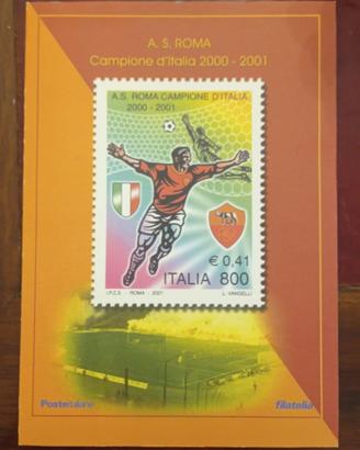 Folder Roma Campione d'Italia 2001