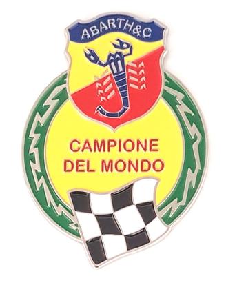 STEMMA ABARTH CAMPIONE DEL MONDO FREGIO BADGE