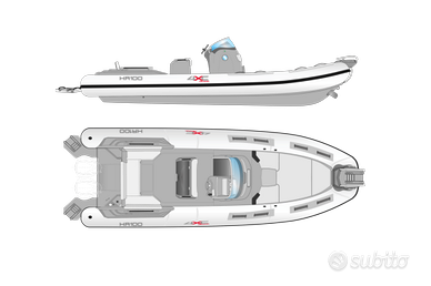 4XC HR100 by Ranieri Pack 2x Honda BF250 VTEC
