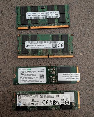 RAM DDR2 DDR4 E SSD NVME