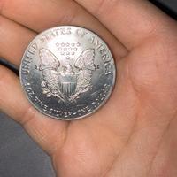 Americana moneta argento 999 liberty 1987