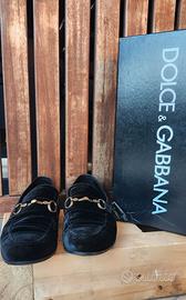 Pantofole in velluto Dolce & Gabbana