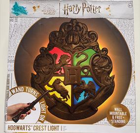 Lampada Stemma Harry Potter con Bacchetta magica