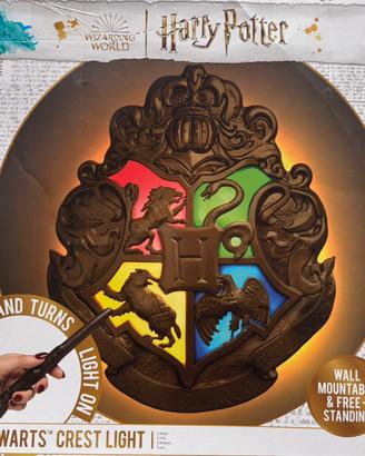 Lampada Stemma Harry Potter con Bacchetta magica