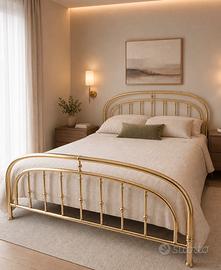 Letto in ottone