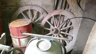 CARRO DA BUOI TRAINO ANIMALE COMPLETO INIZIO 900