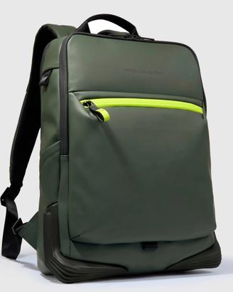 Zaino Piquadro Corner 2.0 verde, 17 litri