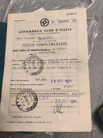 Autobianchi Giardiniera 500 – 1971 – ASI – Targa e