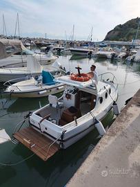 Barca 6,5mt con motore diesel 18 cavalli