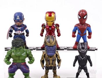 Marvel Avengers Disney set 6 mini personaggi H6cm