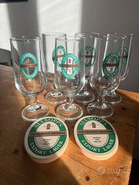 Set 6 boccali da birra Allsopp’s + sottobicchieri