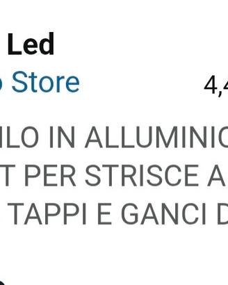 Profilo alluminio 4 m,Striscia LED 5m,Alimentatore