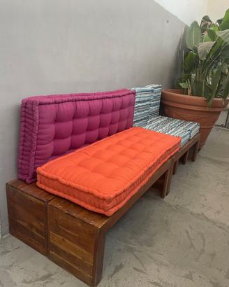 Cuscino grande 180x70x16 imbottito e trapuntato