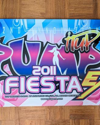 Insegna Originale Pump It Up Arcade PIU Fiesta Ex