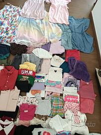 Lotto 110 pezzi bimba 10-12 anni